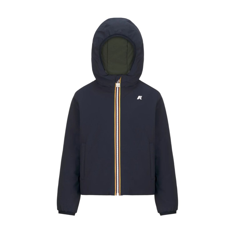 K-WAY Giacca blu e verde reversibile bambini