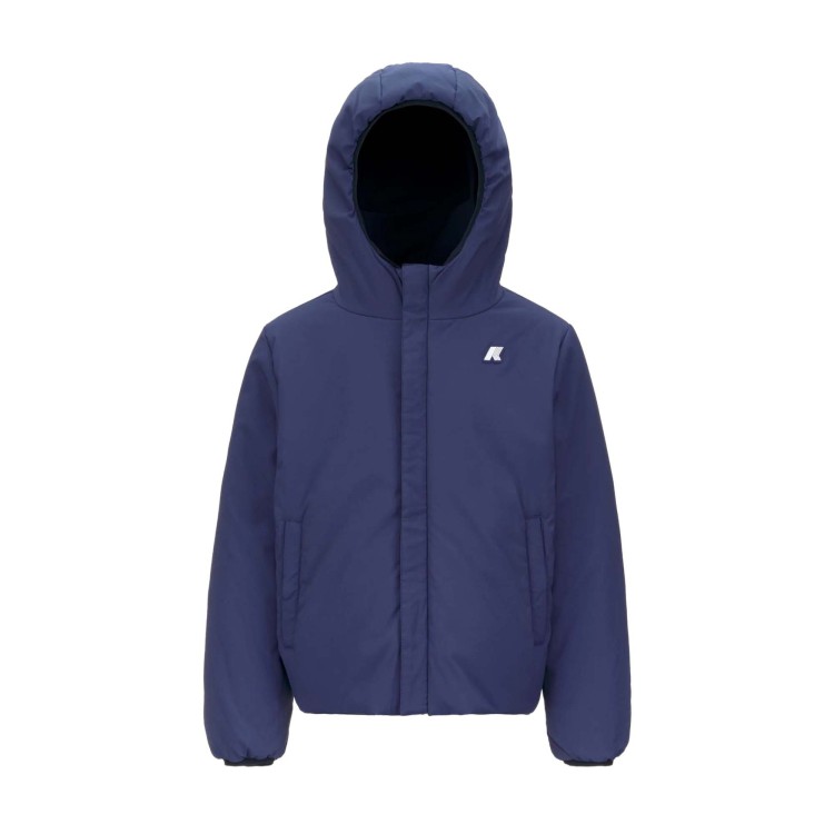 K-WAY Giacca blu e azzurra reversibile bambini