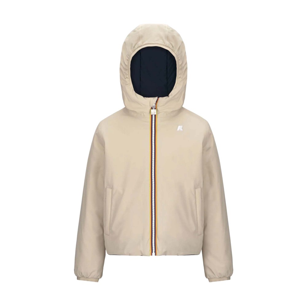 K-WAY Giacca beige e blu...