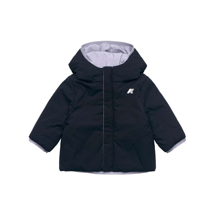K-WAY Giacca lilla e blu reversibile neonata