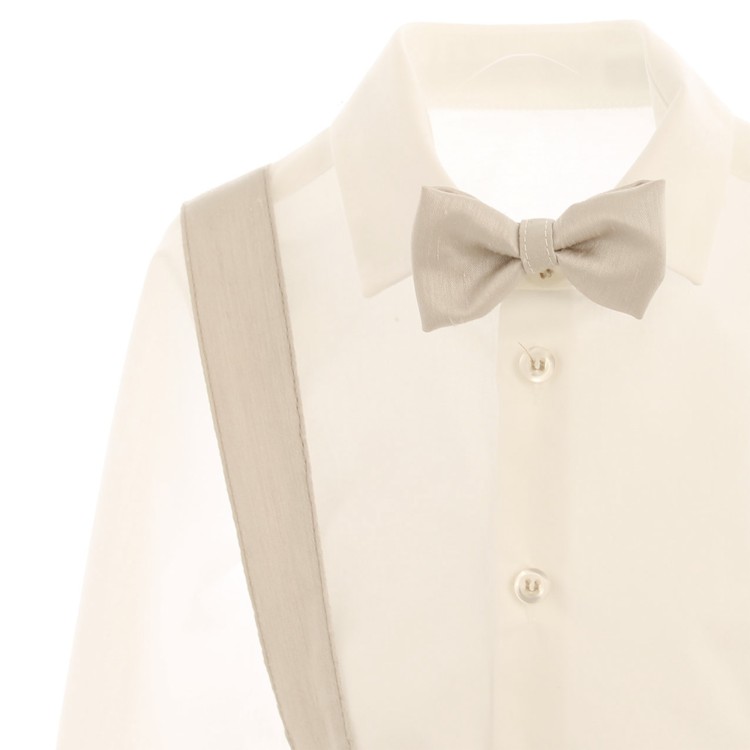 GASTONE Completo 4 pezzi beige neonato