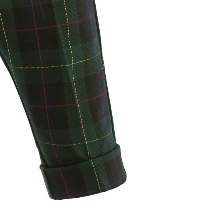 GASTONE Completo 4 pezzi verde a quadri neonato