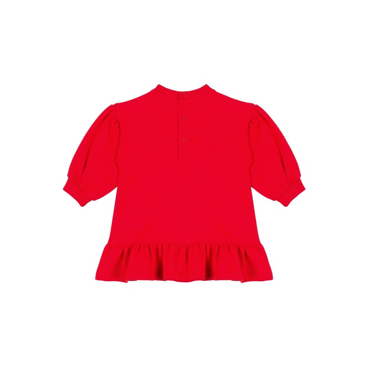 MOSCHINO Abito rosso con orsetto neonata