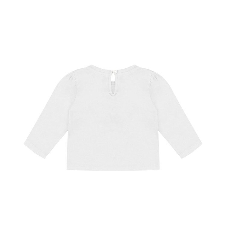 MOSCHINO T-shirt bianca a maniche lunghe Moschino Bear neonata