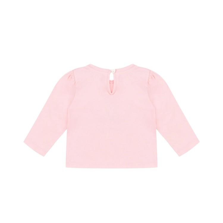 MOSCHINO T-shirt rosa a maniche lunghe Moschino Bear neonata