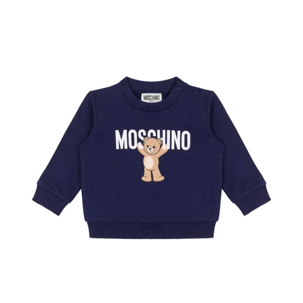 MOSCHINO Felpa blu navy...