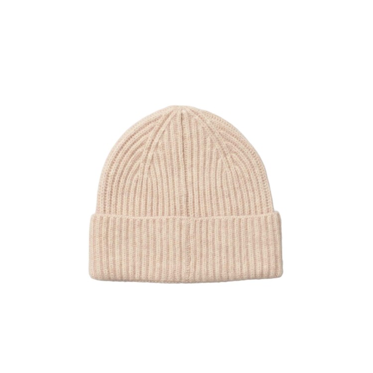 SAINT BARTH Cappello beige a coste bambina