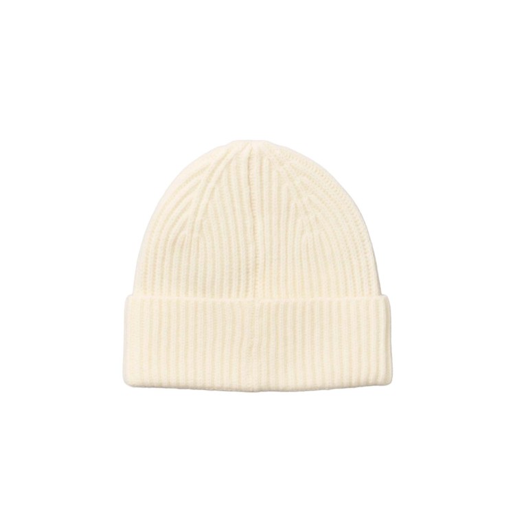 SAINT BARTH Cappello panna a coste bambina