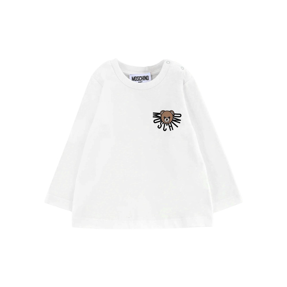 MOSCHINO T-shirt bianca a...