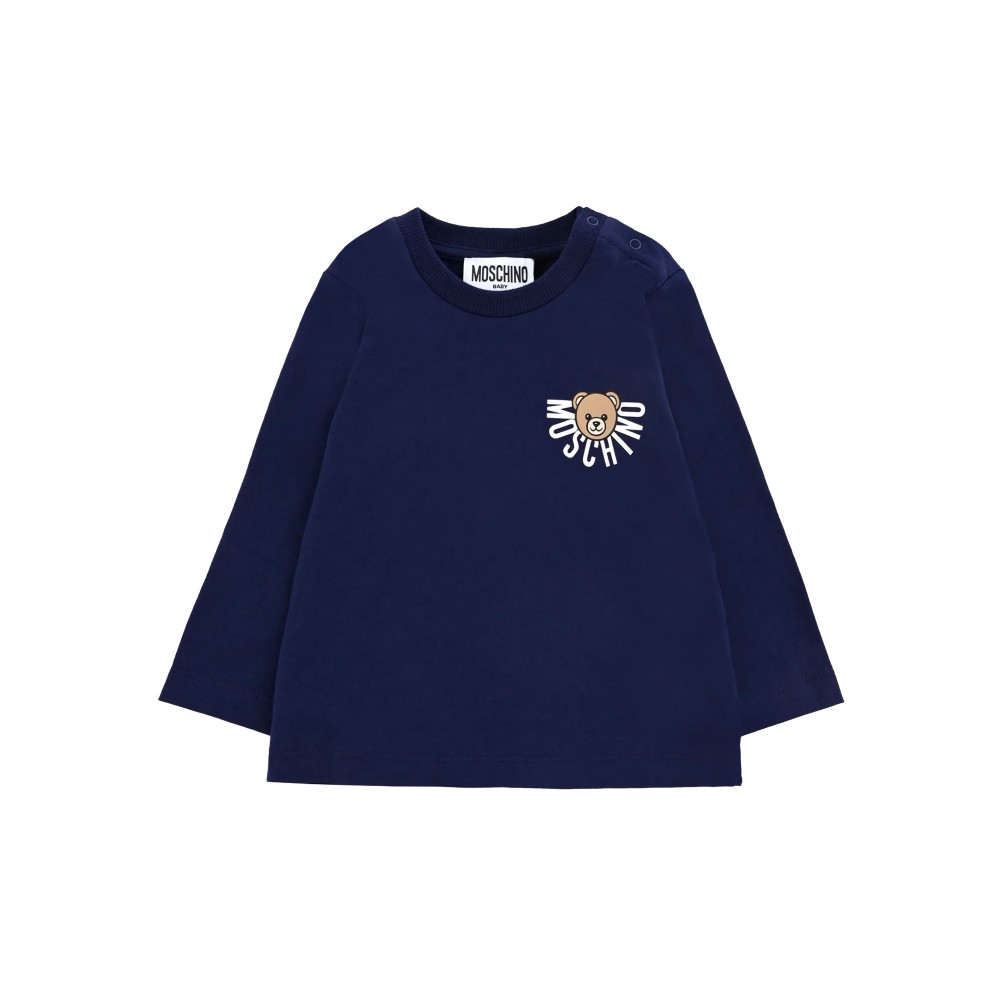 MOSCHINO T-shirt blu a...