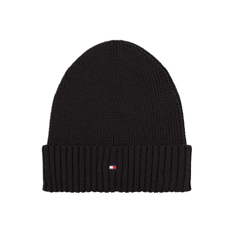 TOMMY HILFIGER Berretto nero con logo bambini