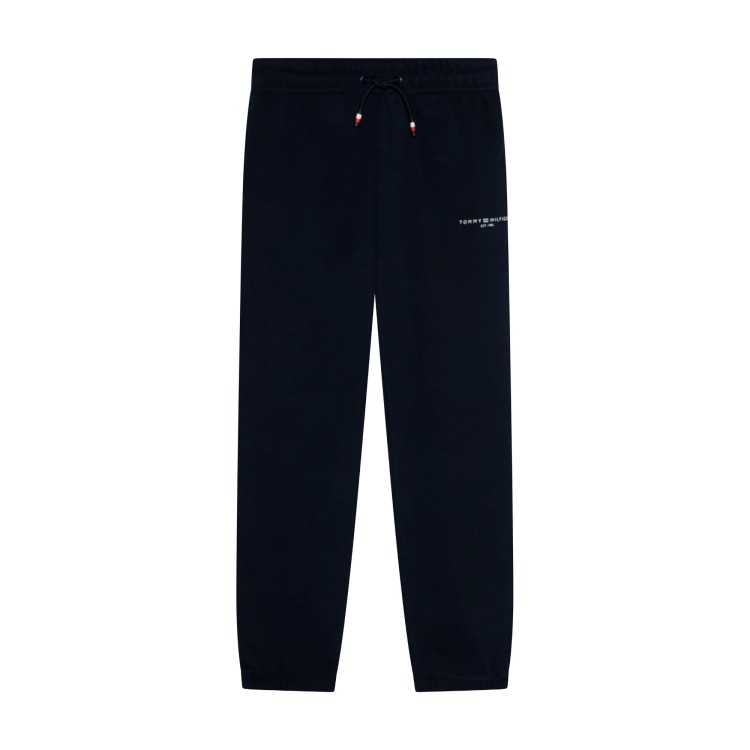 TOMMY HILFIGER Pantaloni blu navy elasticizzati bambini
