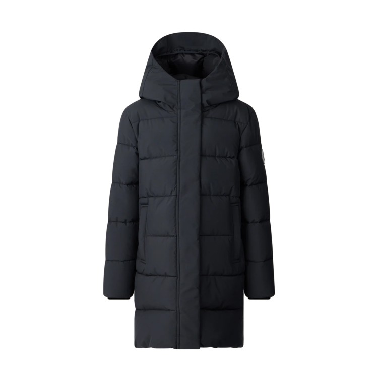 SAVE THE DUCK Giubbotto lungo nero Trini bambina