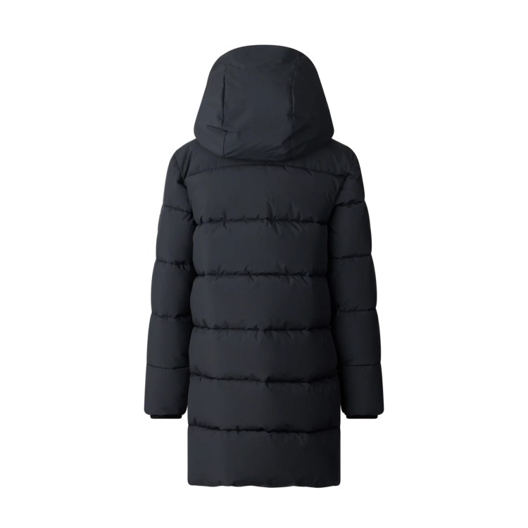 SAVE THE DUCK Giubbotto lungo nero Trini bambina