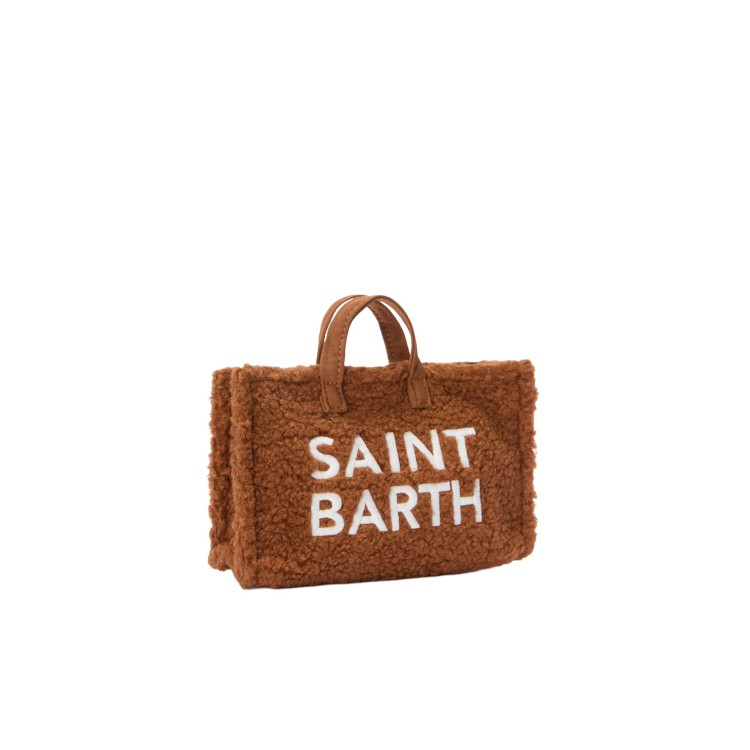 SAINT BARTH Phone bag marrone teddy bambina