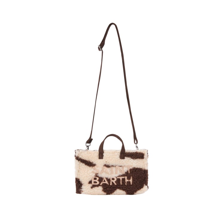 SAINT BARTH Phone bag motivo mucca teddy bambina
