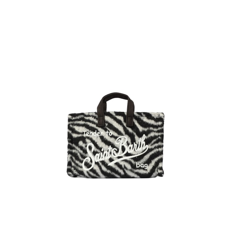 SAINT BARTH Phone bag zebrata misto lana bambina