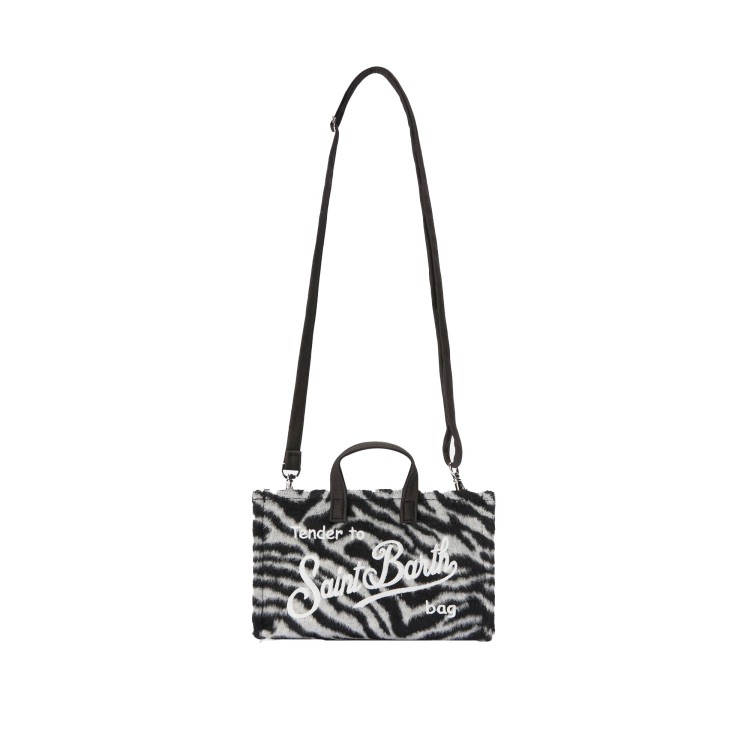 SAINT BARTH Phone bag zebrata misto lana bambina