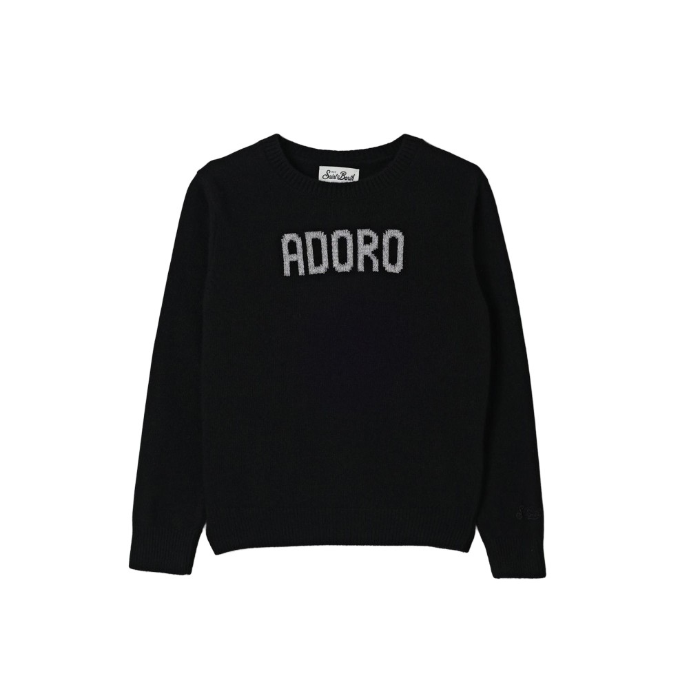 SAINT BARTH Maglione nero...