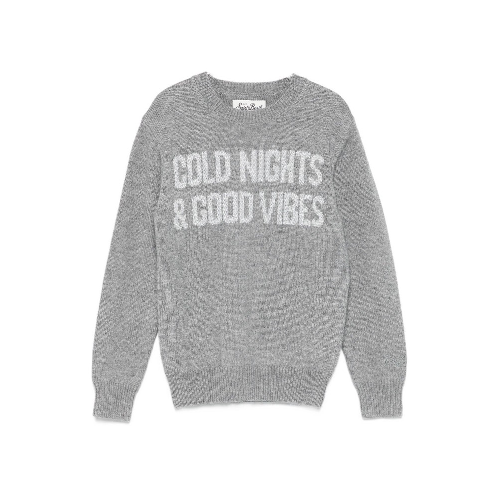 SAINT BARTH Maglione grigio...