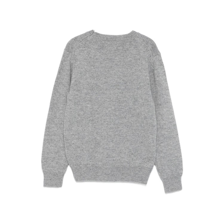 SAINT BARTH Maglione grigio "cold nights" bambina