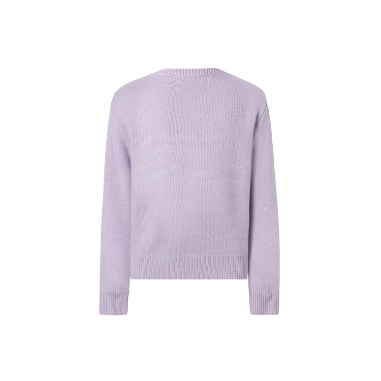 SAINT BARTH Maglione lilla "bella e monella" bambina