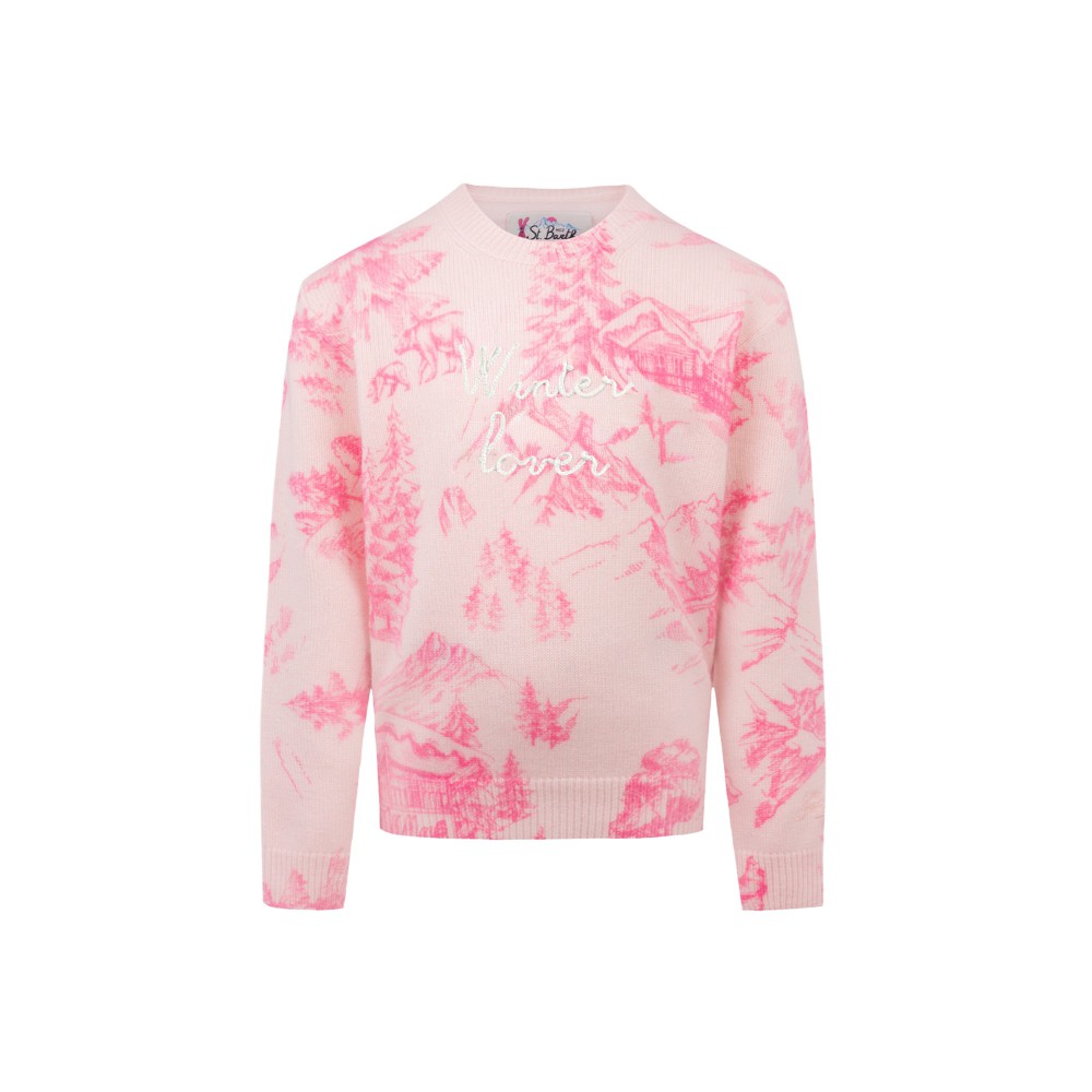 SAINT BARTH Maglione rosa...