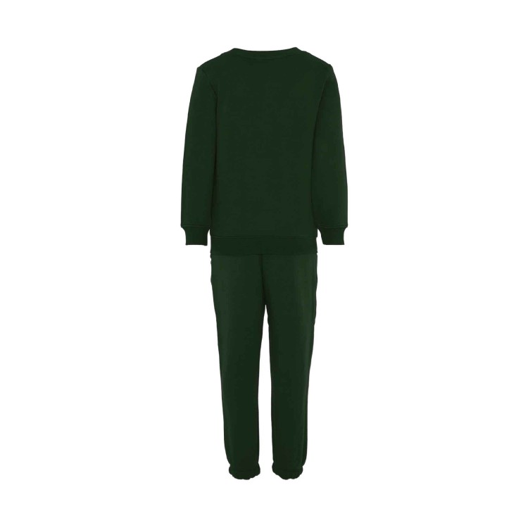 JOHN RICHMOND Tuta sportiva verde bosco con logo velluto bambini
