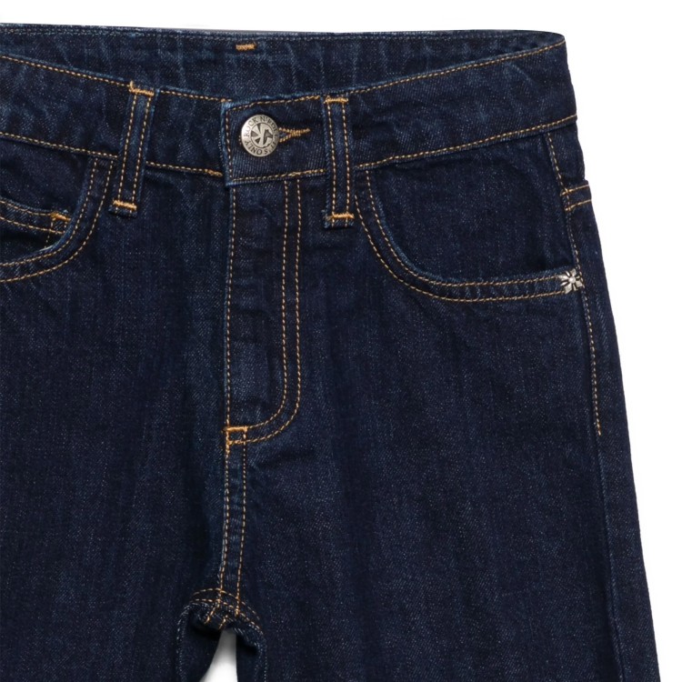 JOHN RICHMOND Jeans blu con logo stampato bambino