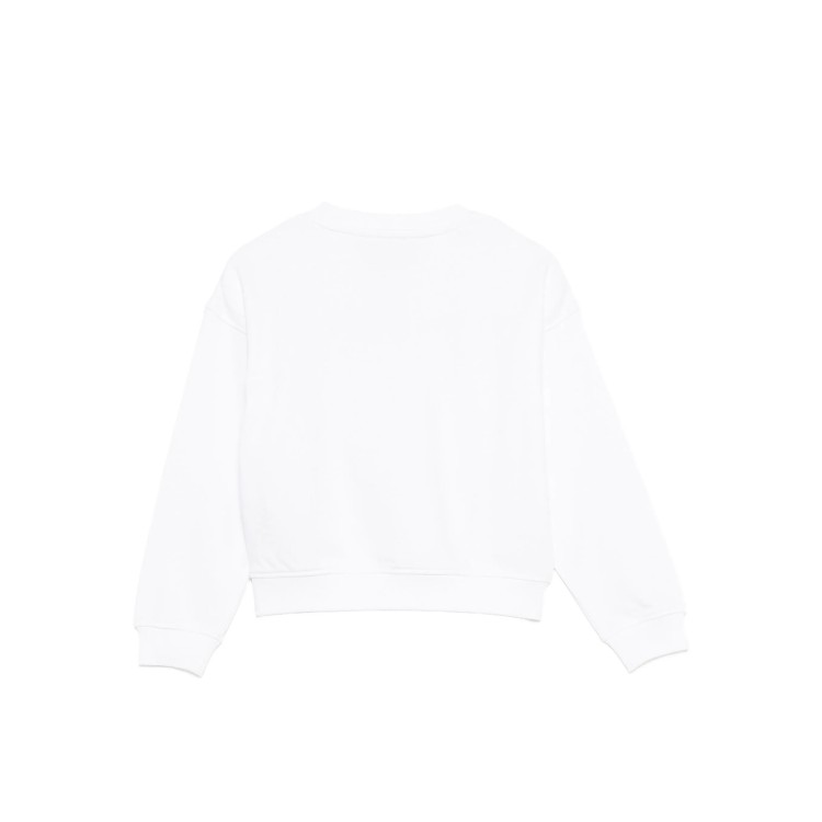 JOHN RICHMOND Felpa bianca girocollo logo bambini