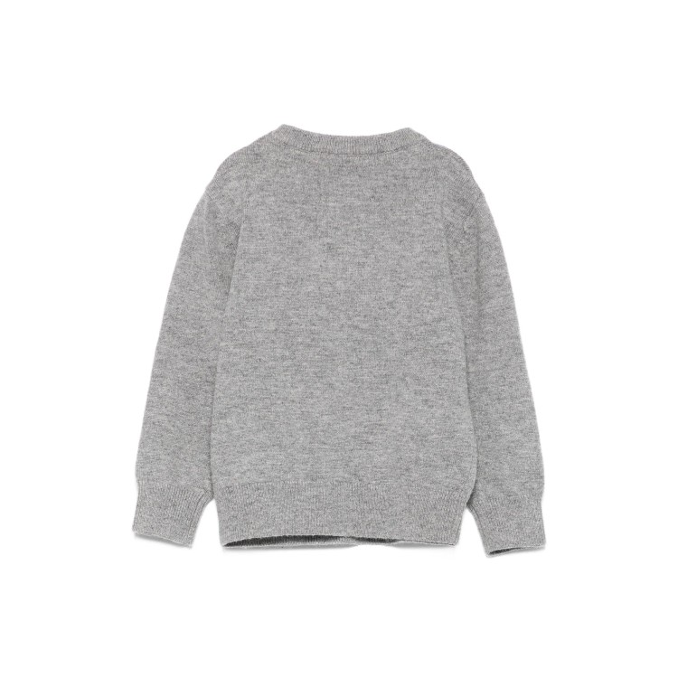 JOHN RICHMOND Maglione grigio con logo a intarsio neonati