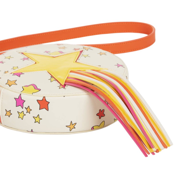 STELLA McCARTNEY Borsa avorio con stella e frange bambina