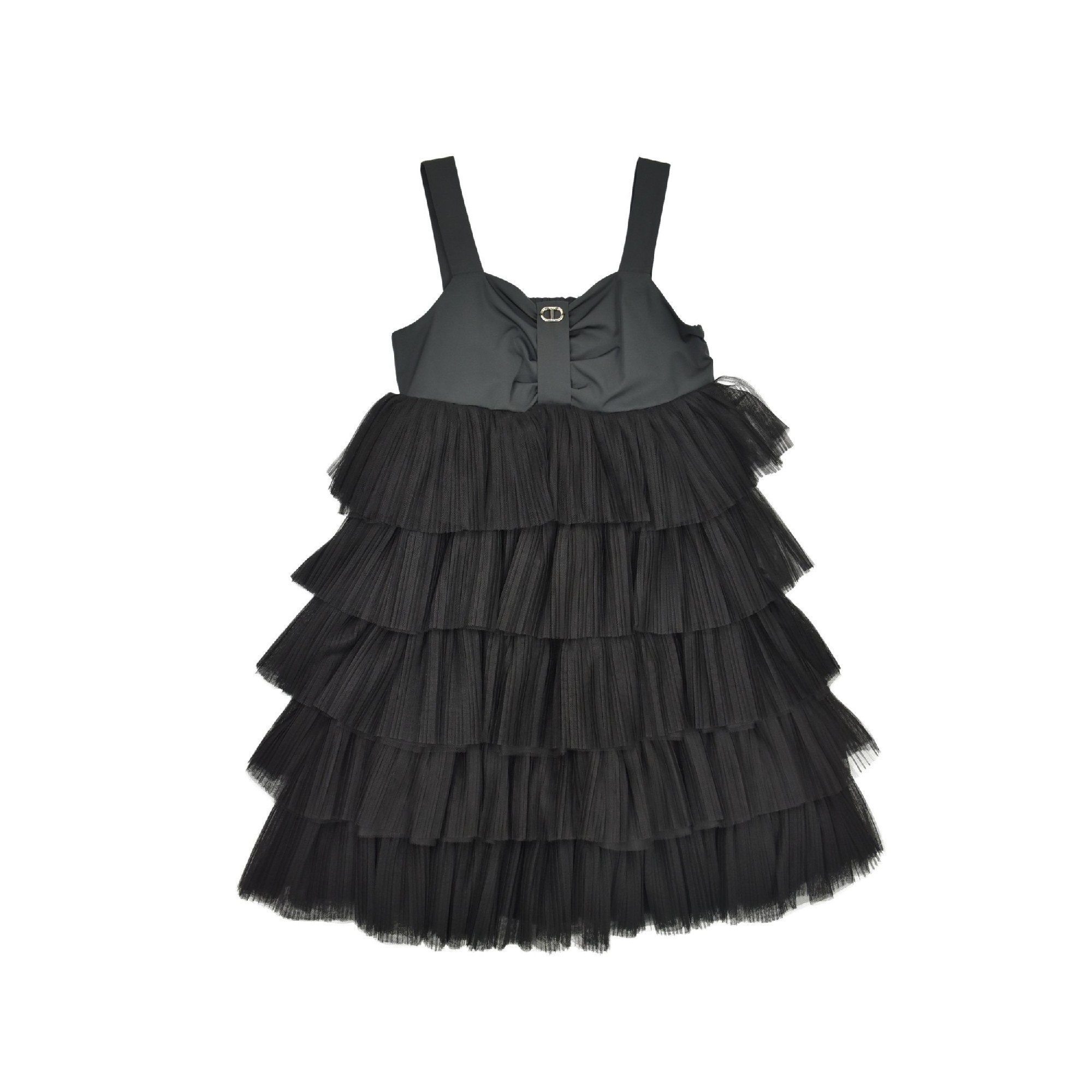 TWIN-SET Abito nero bambina