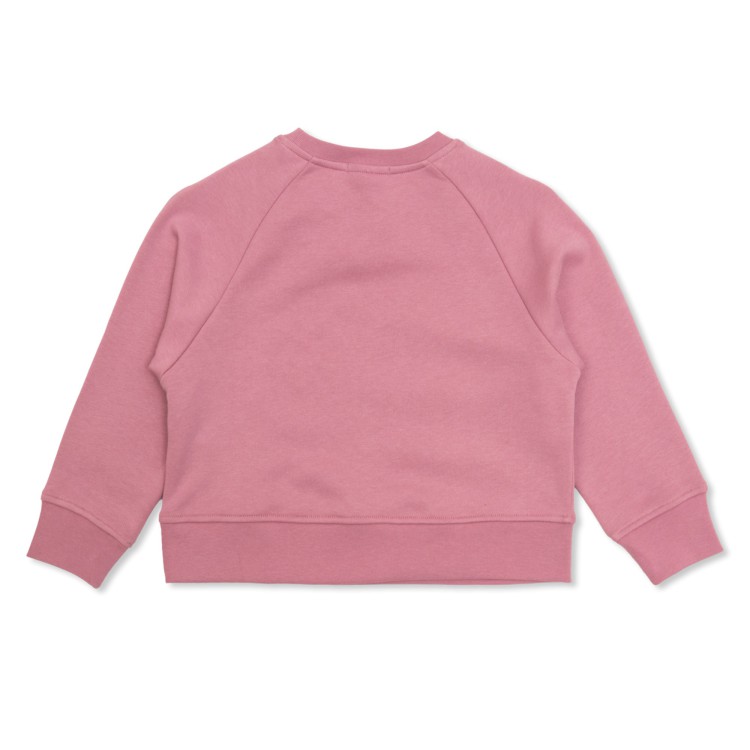 STELLA McCARTNEY Felpa rosa con stampa logo bambina
