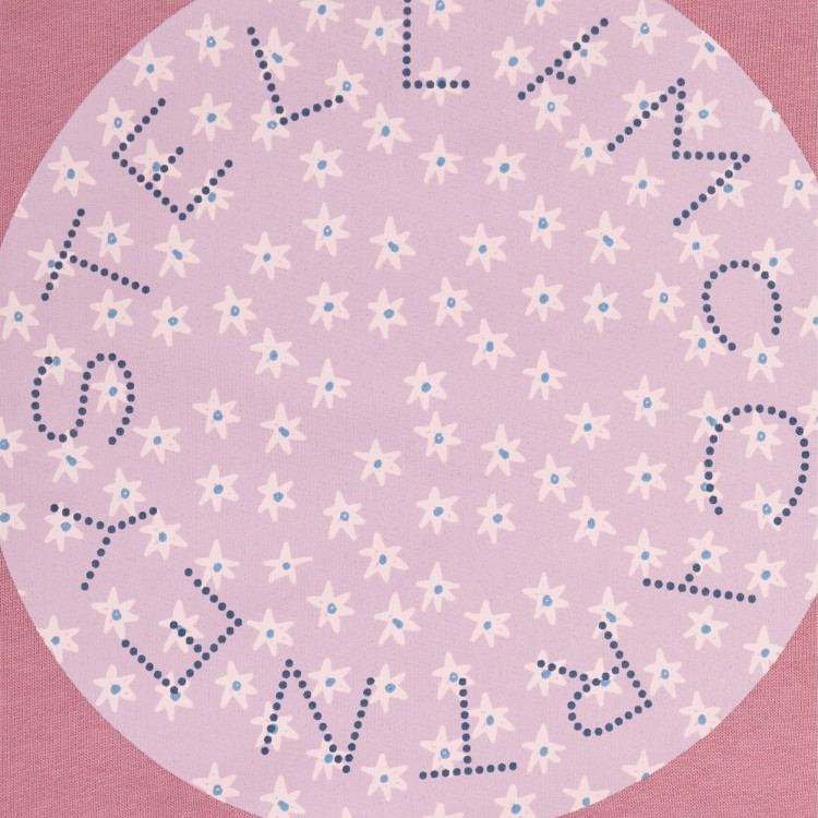 STELLA McCARTNEY Felpa rosa con stampa logo bambina
