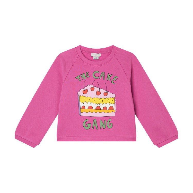 STELLA McCARTNEY Felpa fucsia con stampa bambina