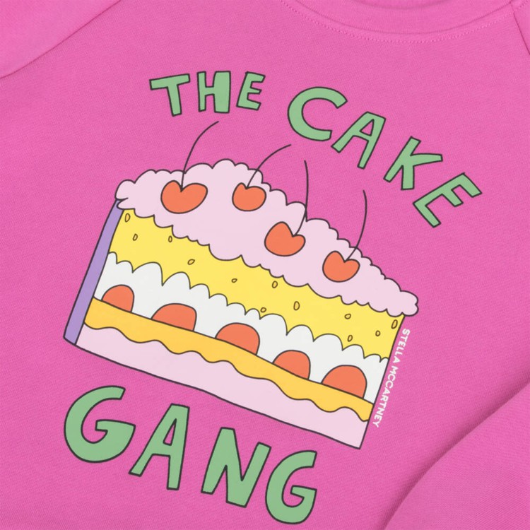 STELLA McCARTNEY Felpa fucsia con stampa bambina