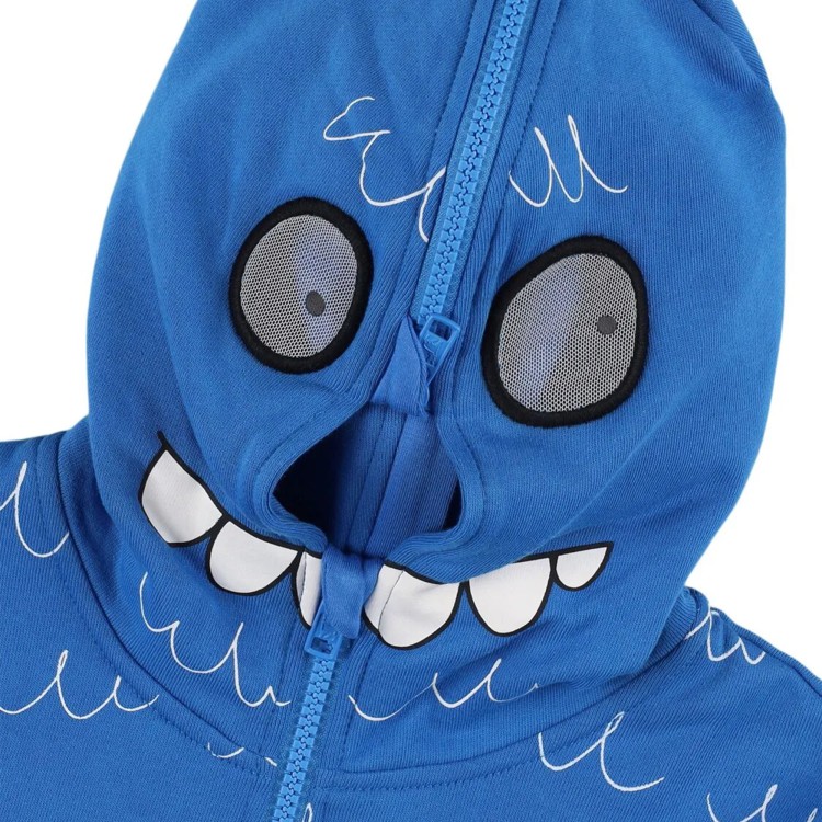 STELLA McCARTNEY Felpa azzurra full-zip Monster bambino