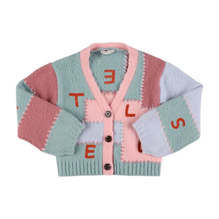STELLA McCARTNEY Cardigan patchwork con ricami bambina