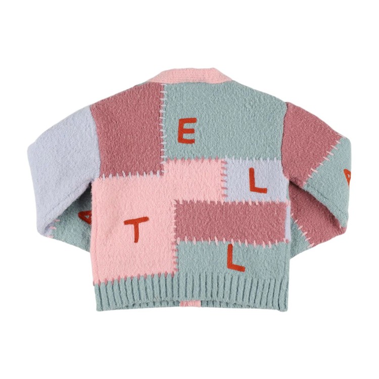 STELLA McCARTNEY Cardigan patchwork con ricami bambina