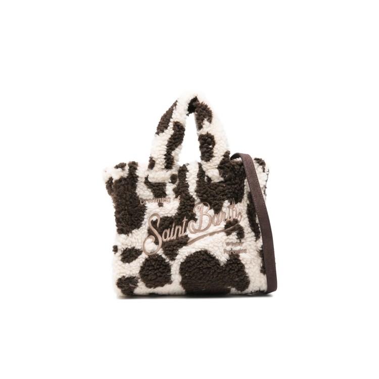 SAINT BARTH Borsa Vanity Mini muccata teddy bambina