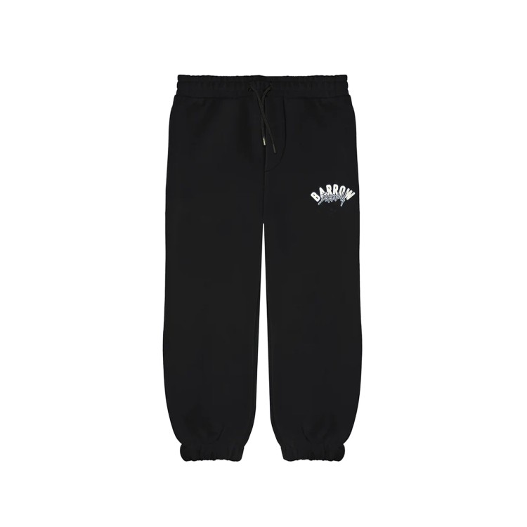 BARROW Pantaloni neri in felpa con logo bambini