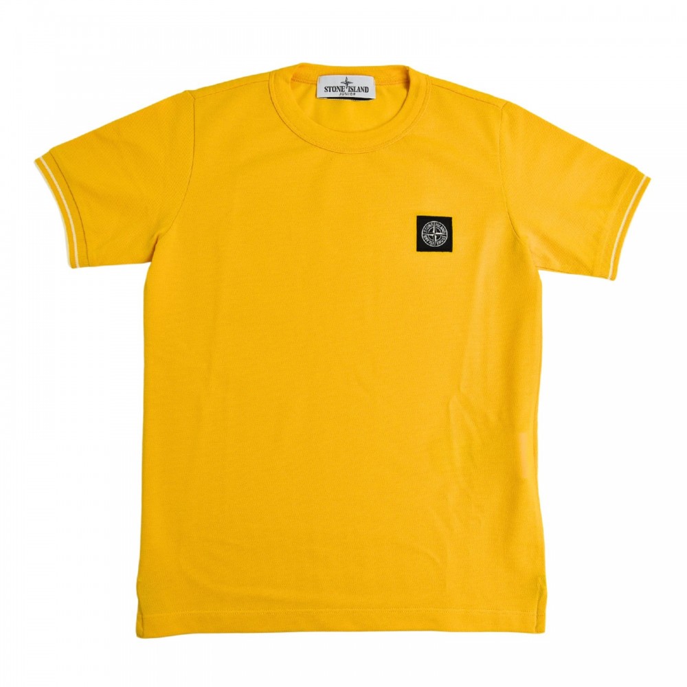 STONE ISLAND T-shirt gialla...