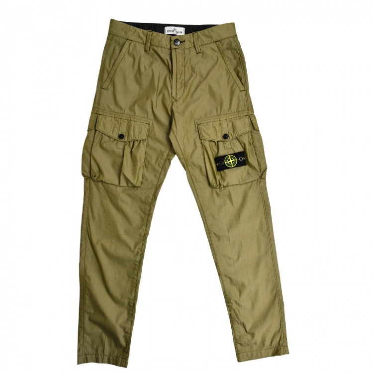 STONE ISLAND Pantalone verde bambino