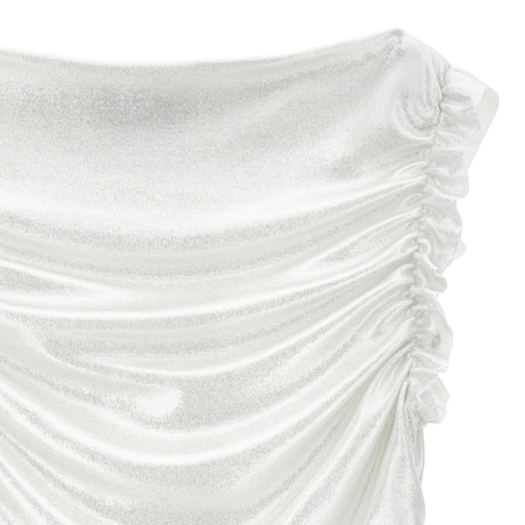 MONNALISA T-shirt argento drappeggiata bambina