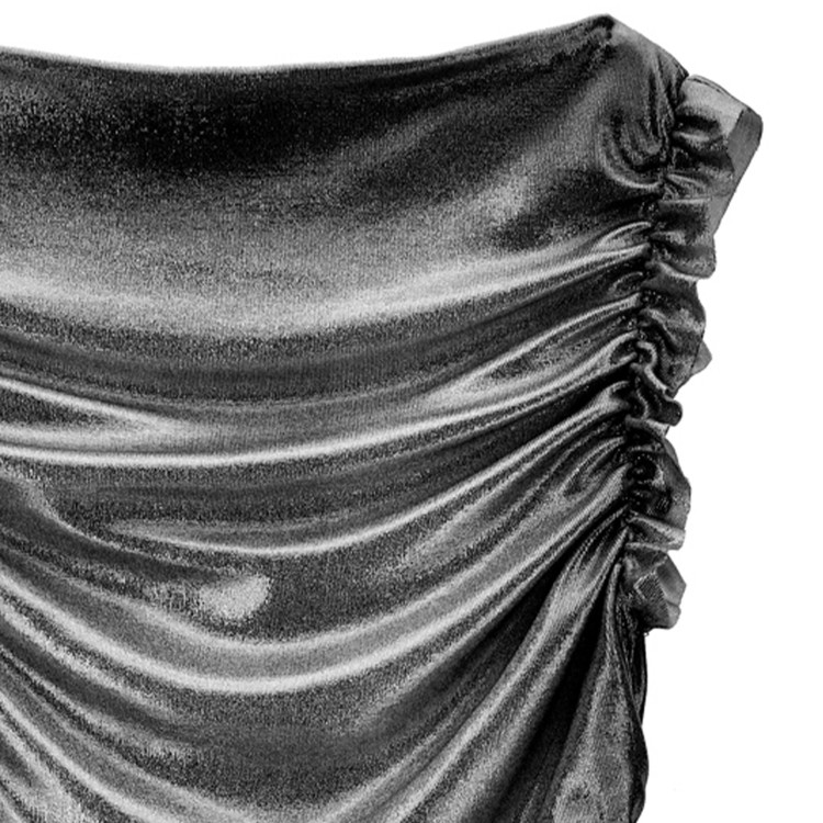 MONNALISA T-shirt nera drappeggiata bambina