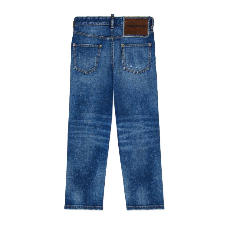 DSQUARED Jeans slim fit con abrasioni bambino
