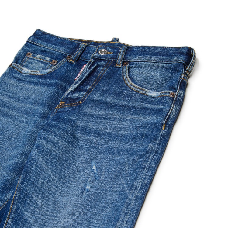 DSQUARED Jeans slim fit con abrasioni bambino