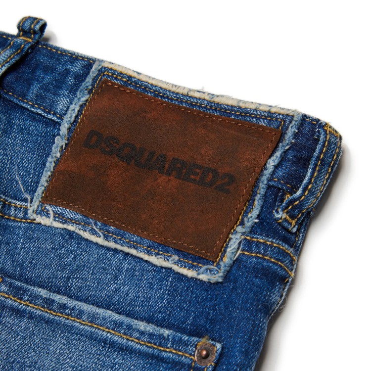 DSQUARED Jeans slim fit con abrasioni bambino