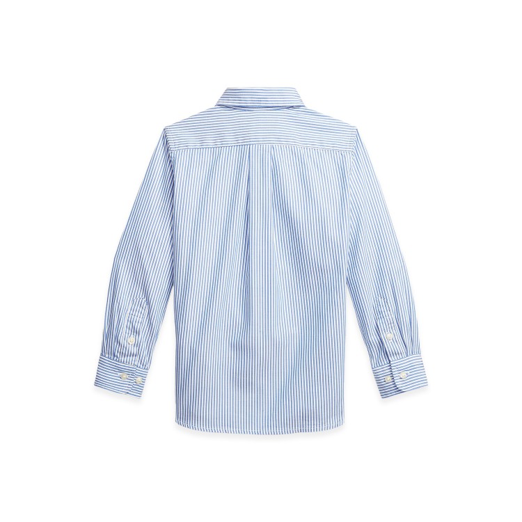 RALPH LAUREN Camicia a righe azzurre bambino